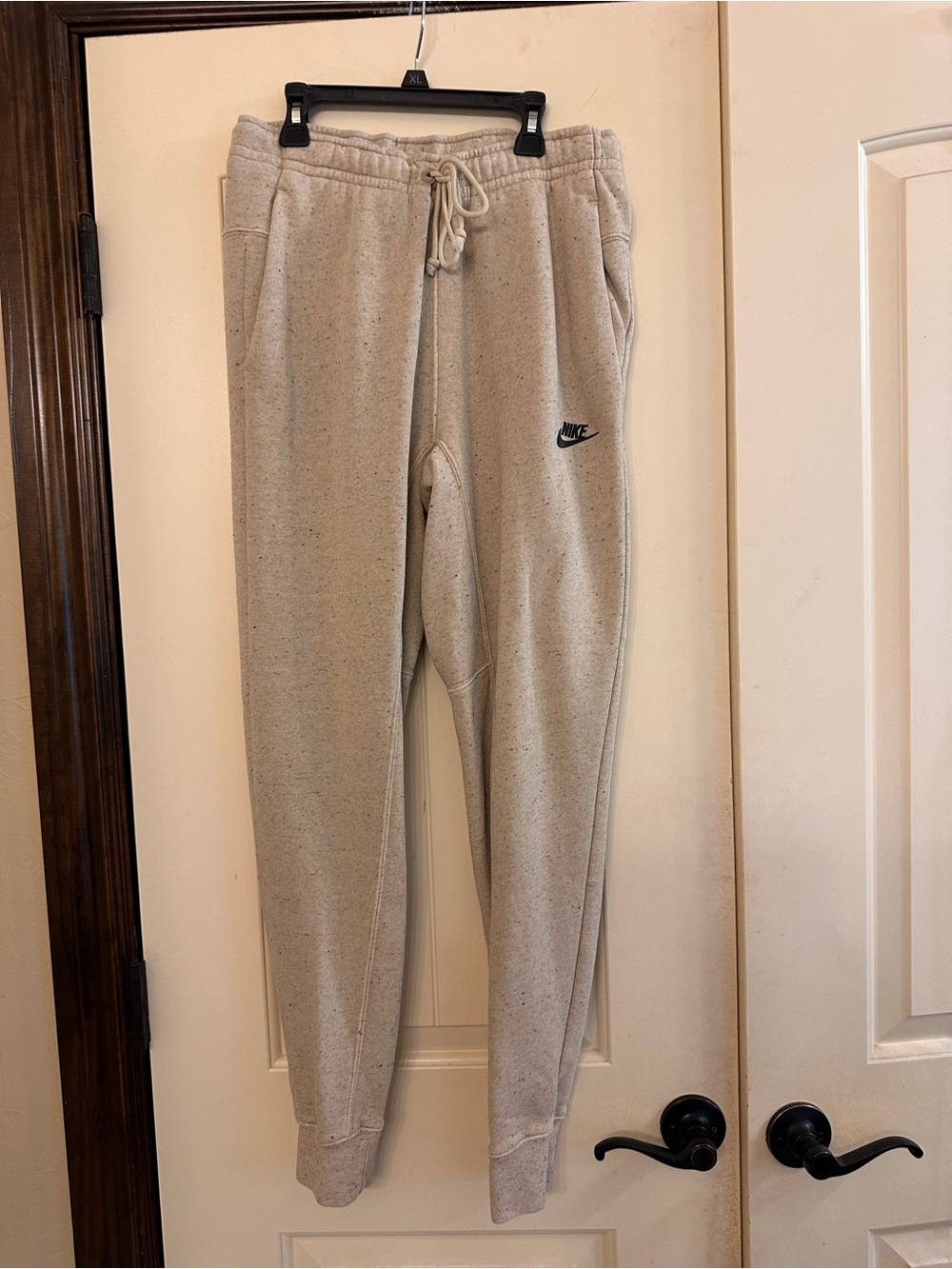 Nike Cream Speckled Joggers with Drawstring